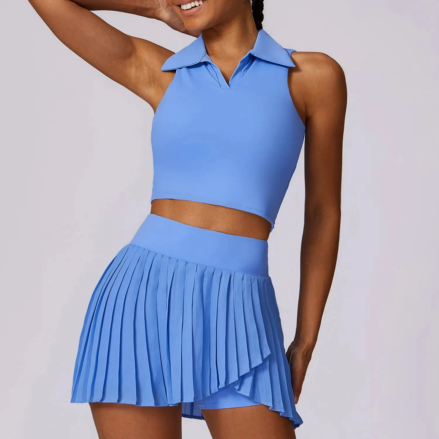 A&A Summer Outdoor Leisure Tennis Skirt Set