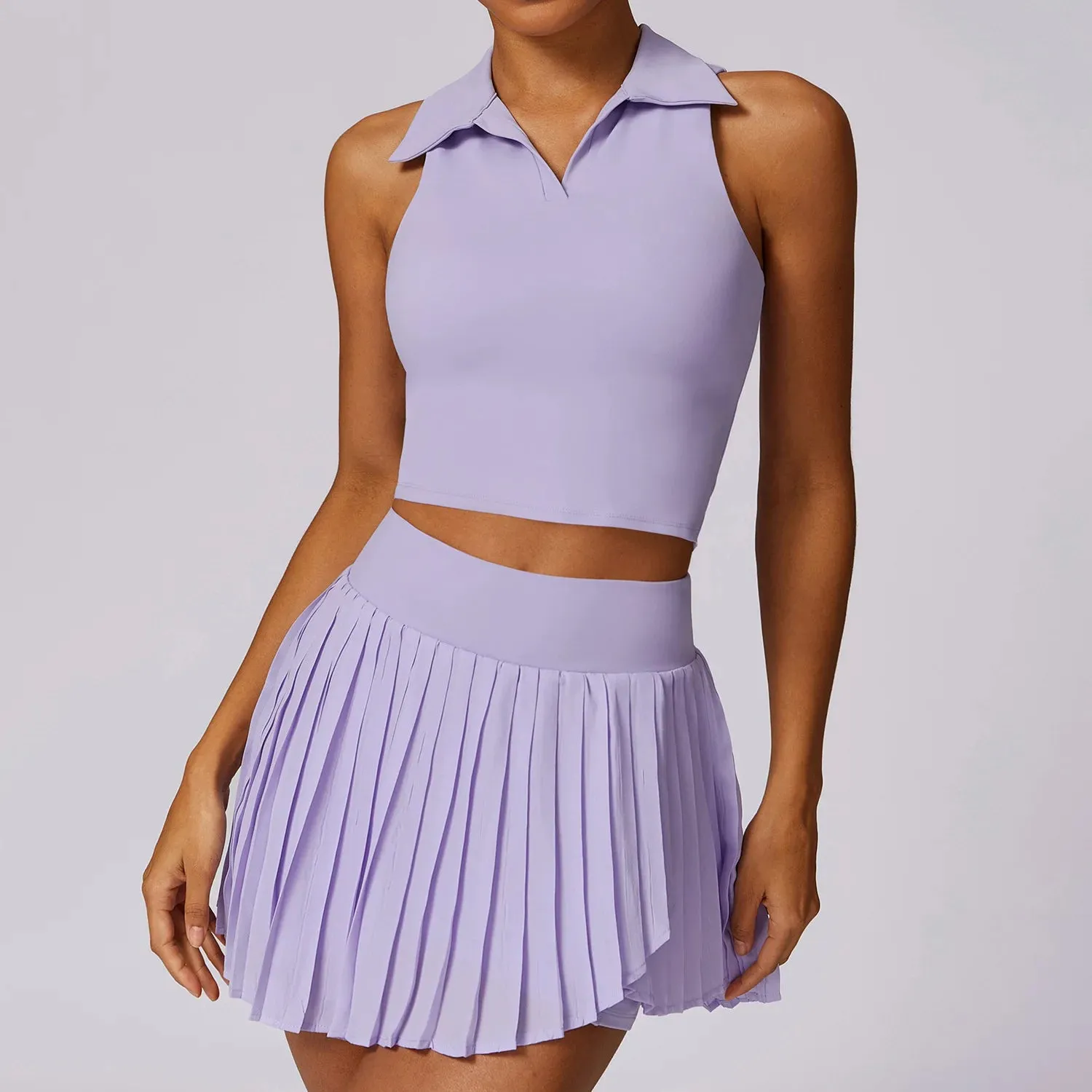 A&A Summer Outdoor Leisure Tennis Skirt Set