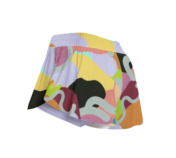 Abstract Wild Women's Sport Skirt With Pocket