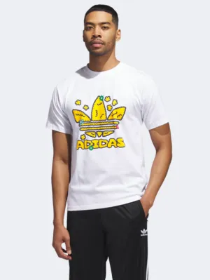 Adidas Collegiate Shamrock Men Original T-Shirt White/Yellow