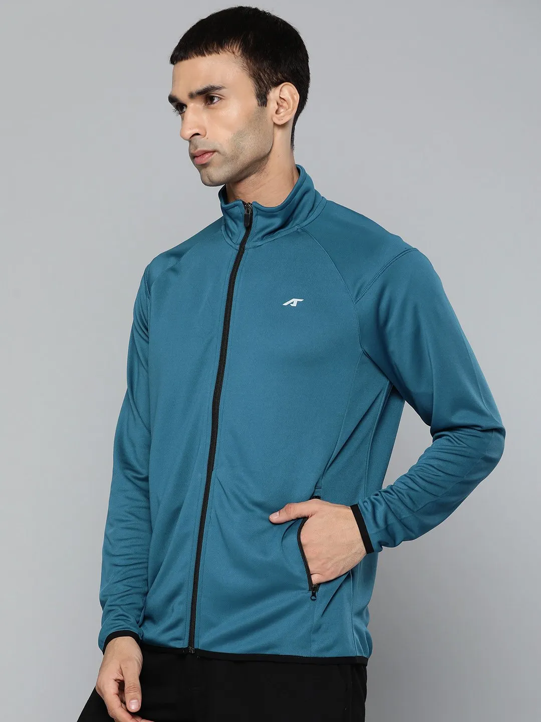 Alcis Men Solid Teal Jackets