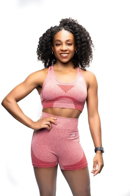 AR Sportswear Keli Gym Bra Set Shorts