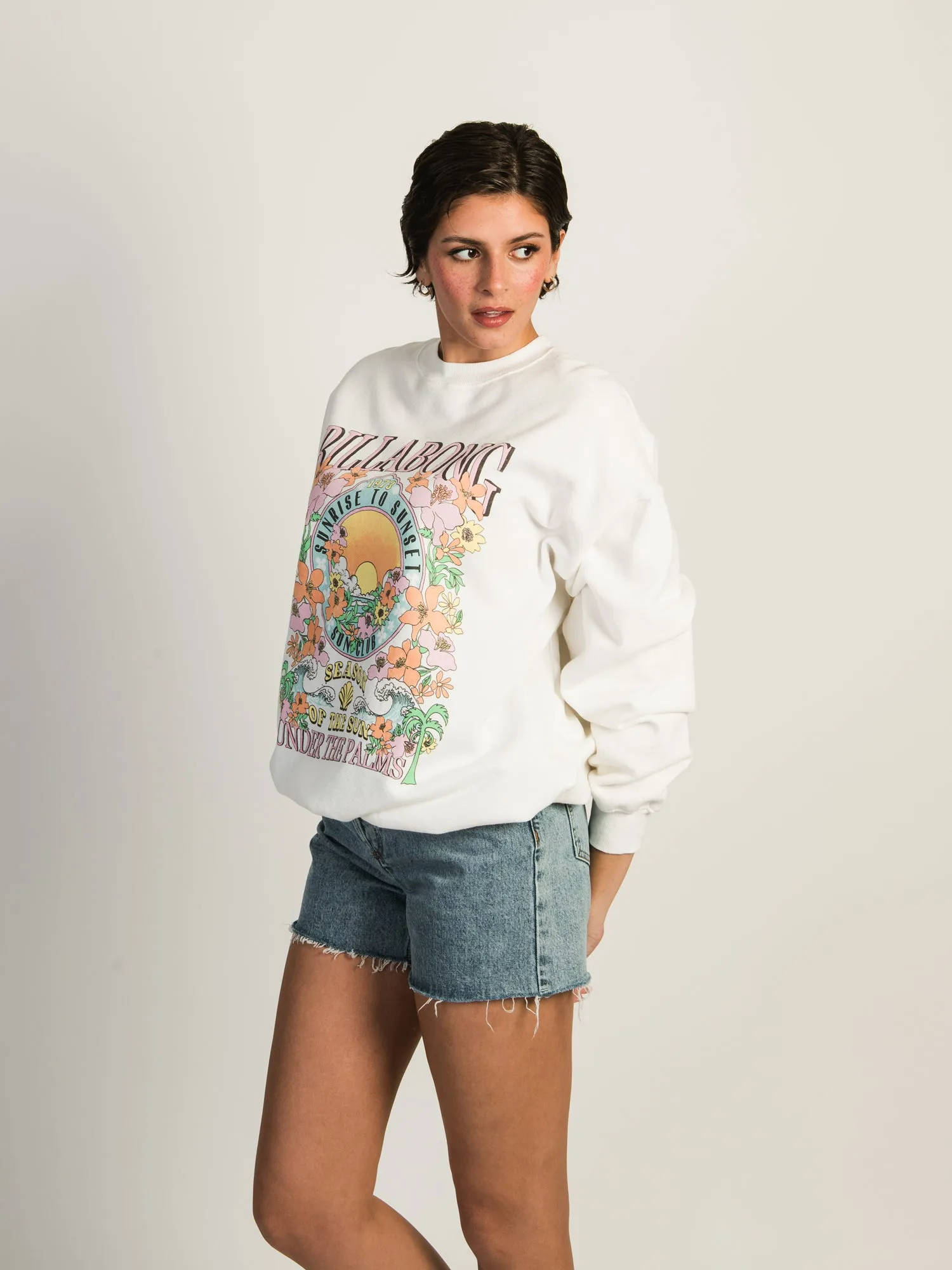 BILLABONG RIDE IN OVERSIZED CREWNECK