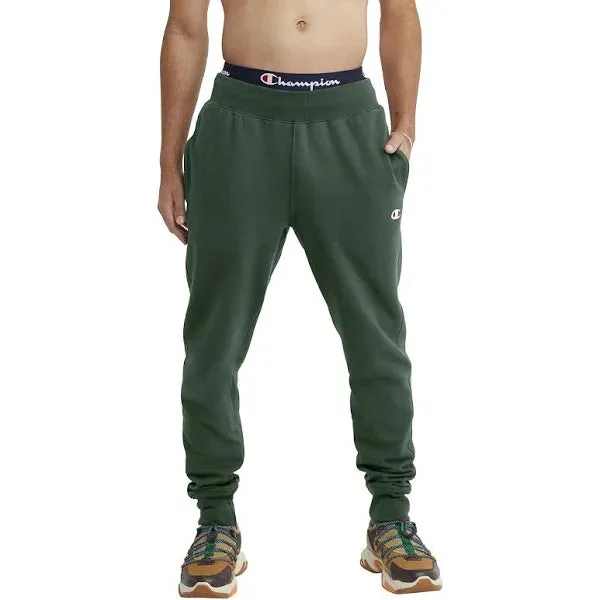 CHAMPION REVERSE WEAVE PANTS-DARK GREEN