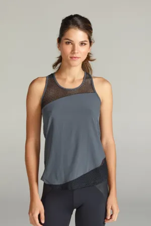 CHICHI Active Claire Asymmetrical Tank - Carbon