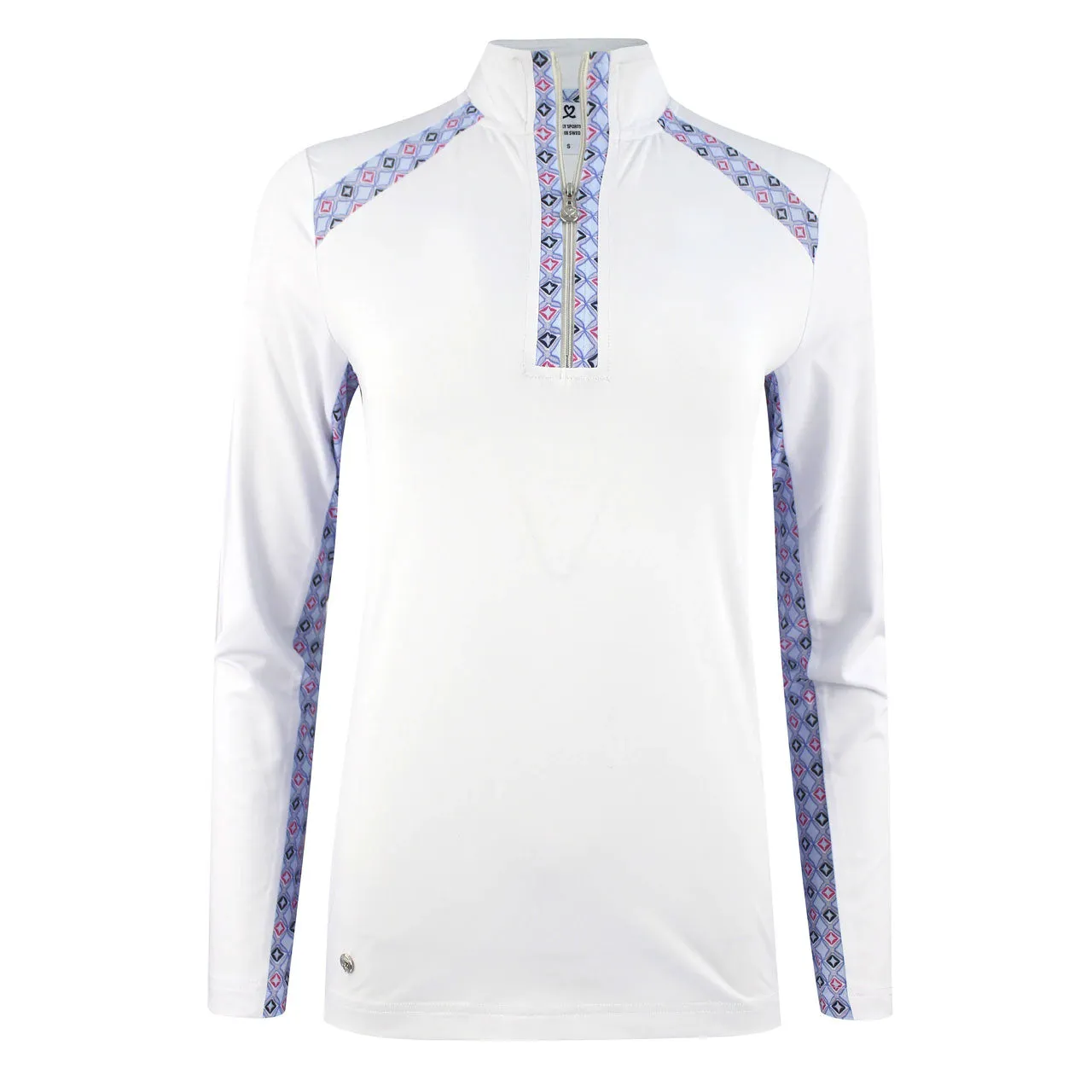 Daily Sports Sue White Womens Long Sleeve Golf Polo