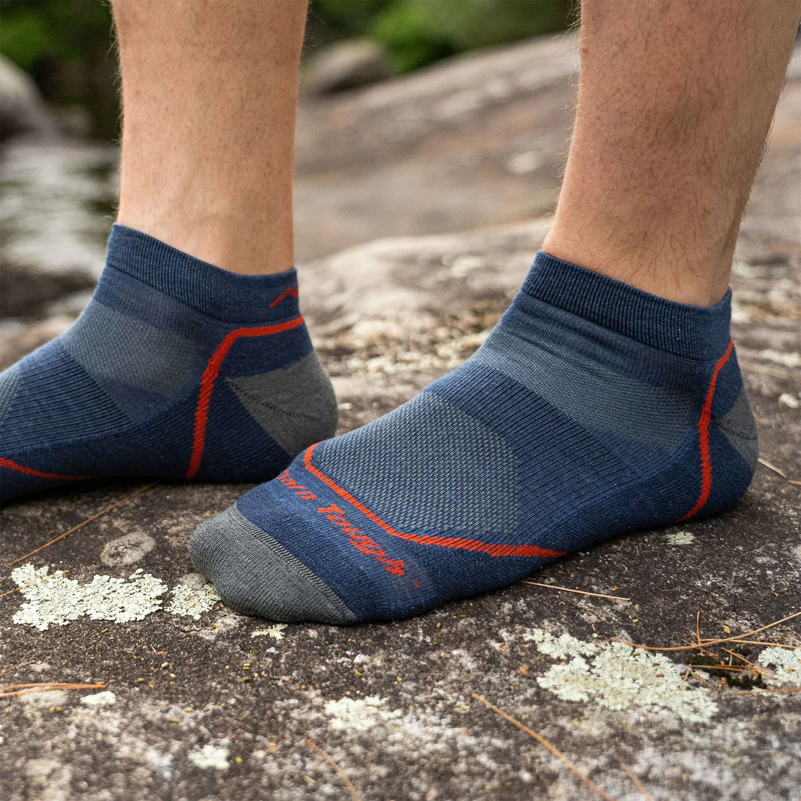 Darn Tough Light Hiker Lightweight No Show Sock with Cushion (Men) - Denim