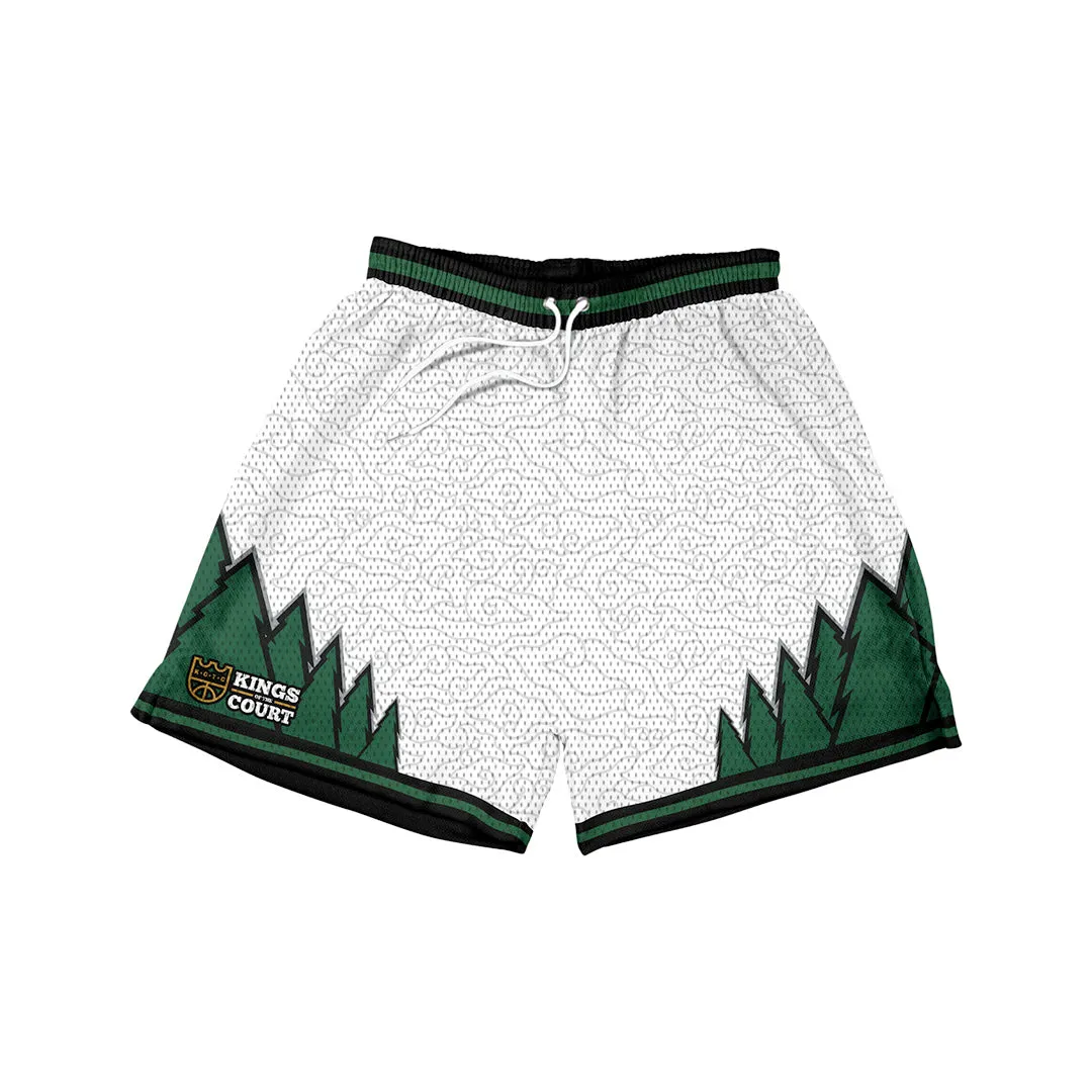 Forest Shorts - Pine Green/White