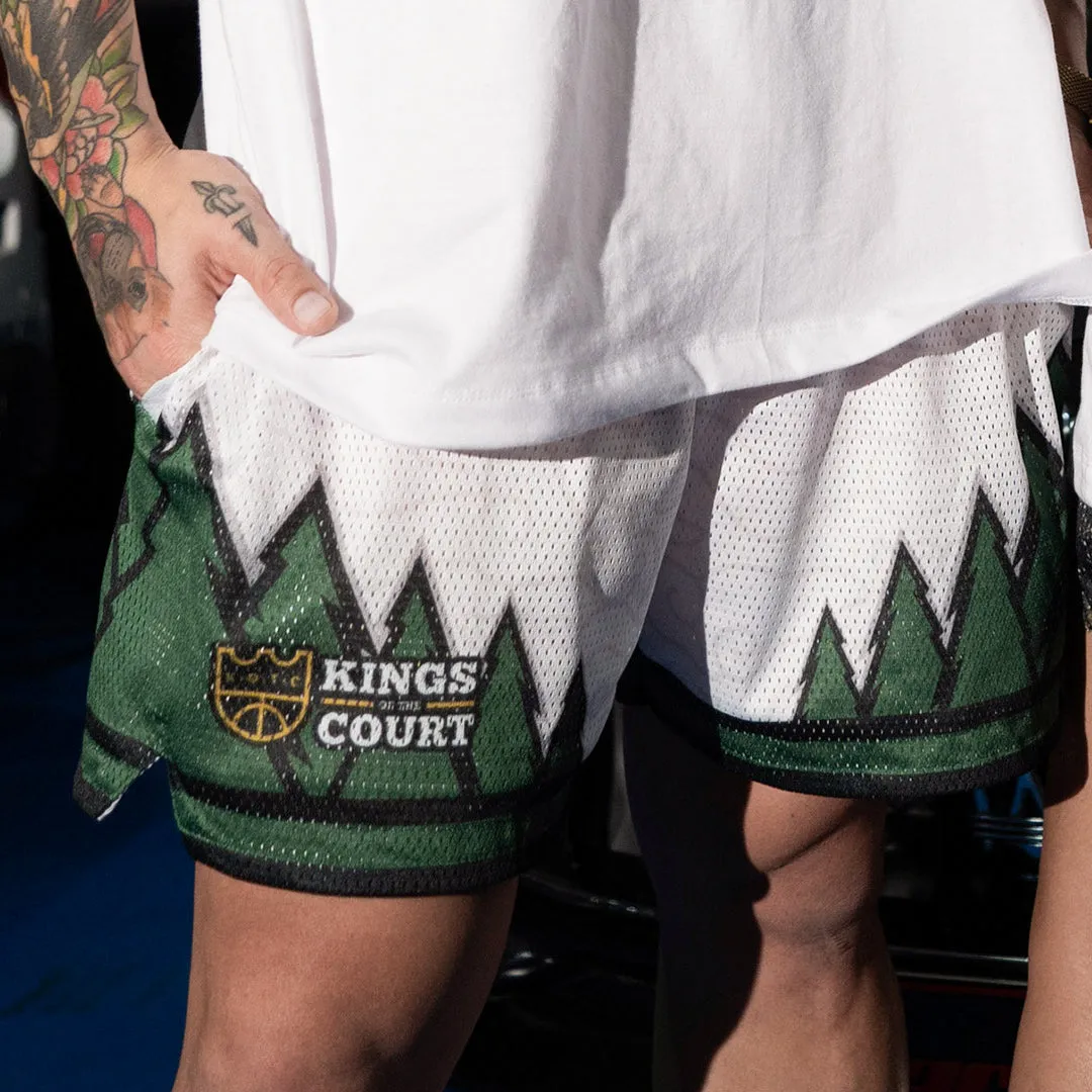 Forest Shorts - Pine Green/White