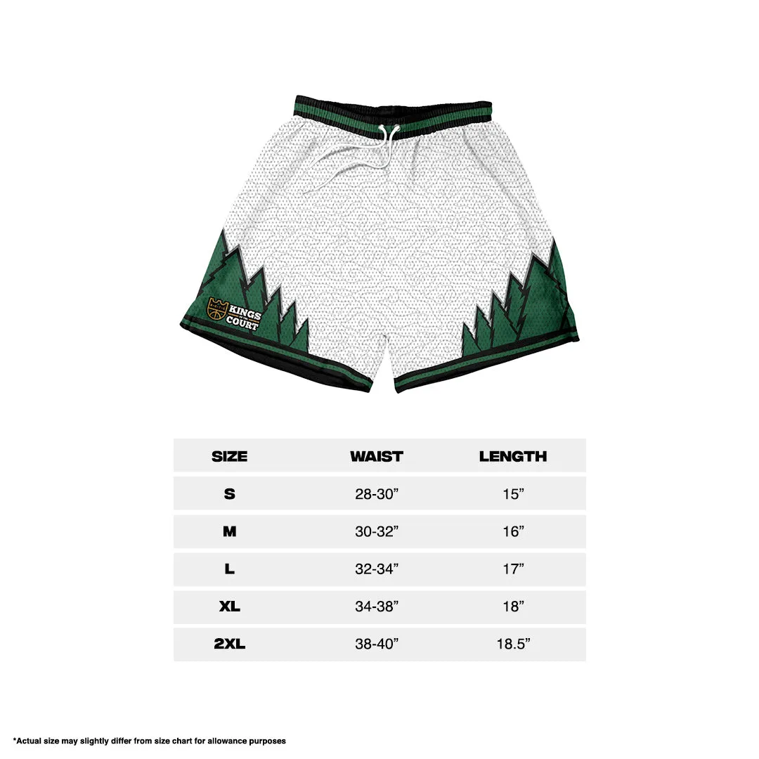 Forest Shorts - Pine Green/White