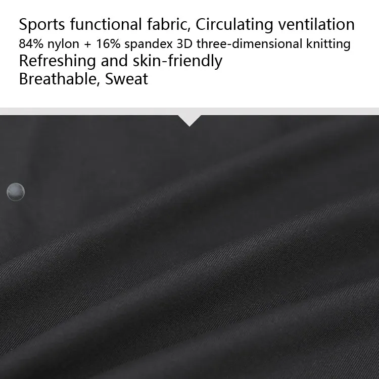 High Elastic Lycra Honeycomb Crash Pants Men Basketball Fitness Seven-tenths Sweatpants, Specification: M(Black)