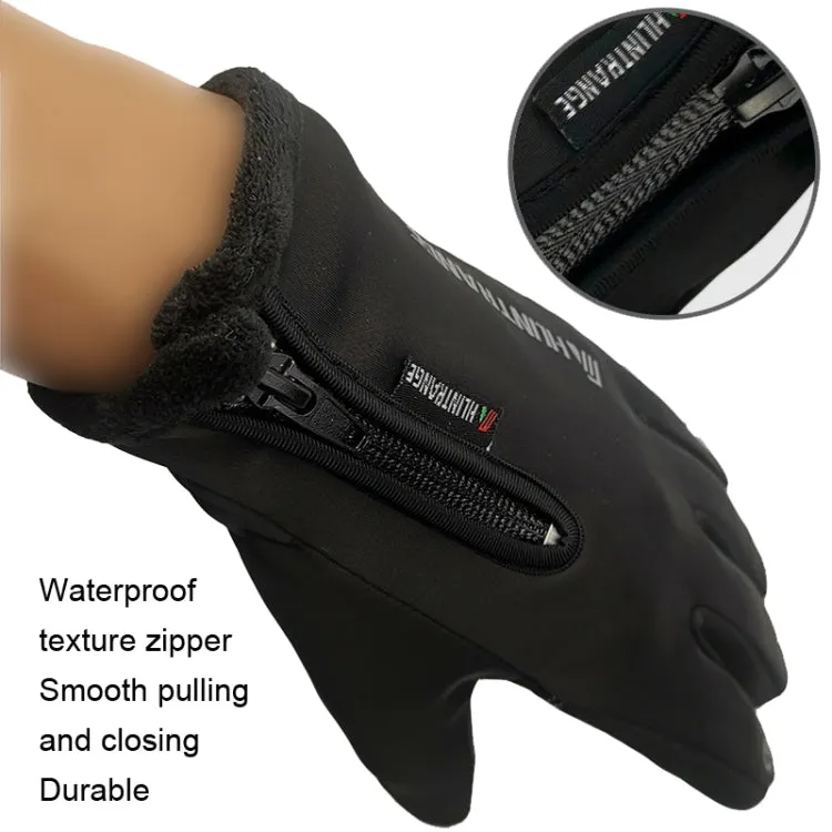 HUNTRANGE A022 Outdoor Waterproof Touch Screen Riding Keep Warm Gloves, Size: M(Black)