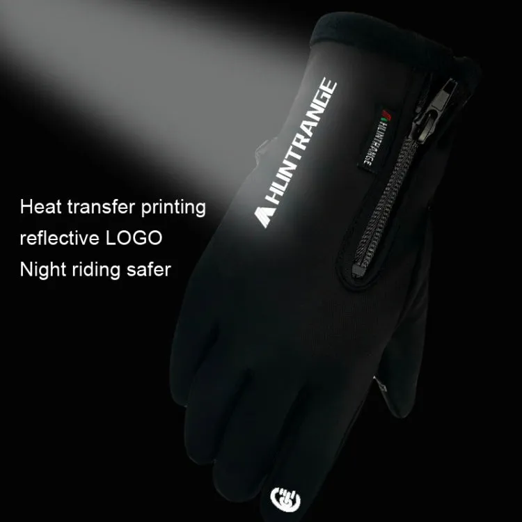 HUNTRANGE A022 Outdoor Waterproof Touch Screen Riding Keep Warm Gloves, Size: M(Black)