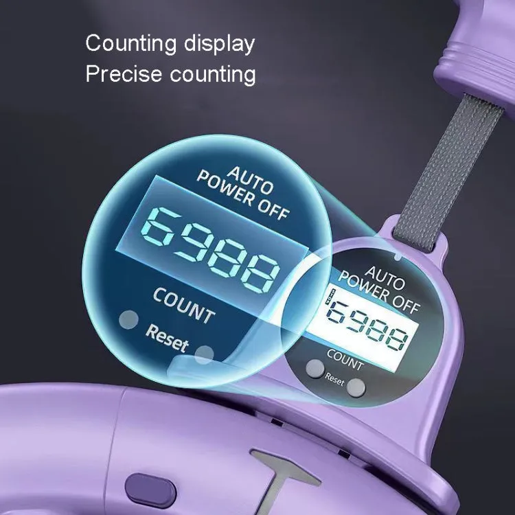 Intelligent Detachable Digital Display Counting Fitness Circle, Suitable Waist: 65-110cm Purple