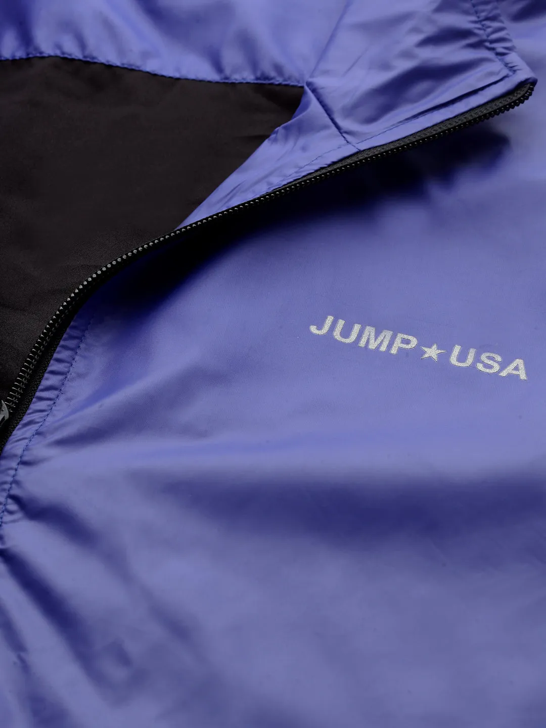 JUMP USA Men Royal Blue Rapid-Dry Solid Sporty Jackets