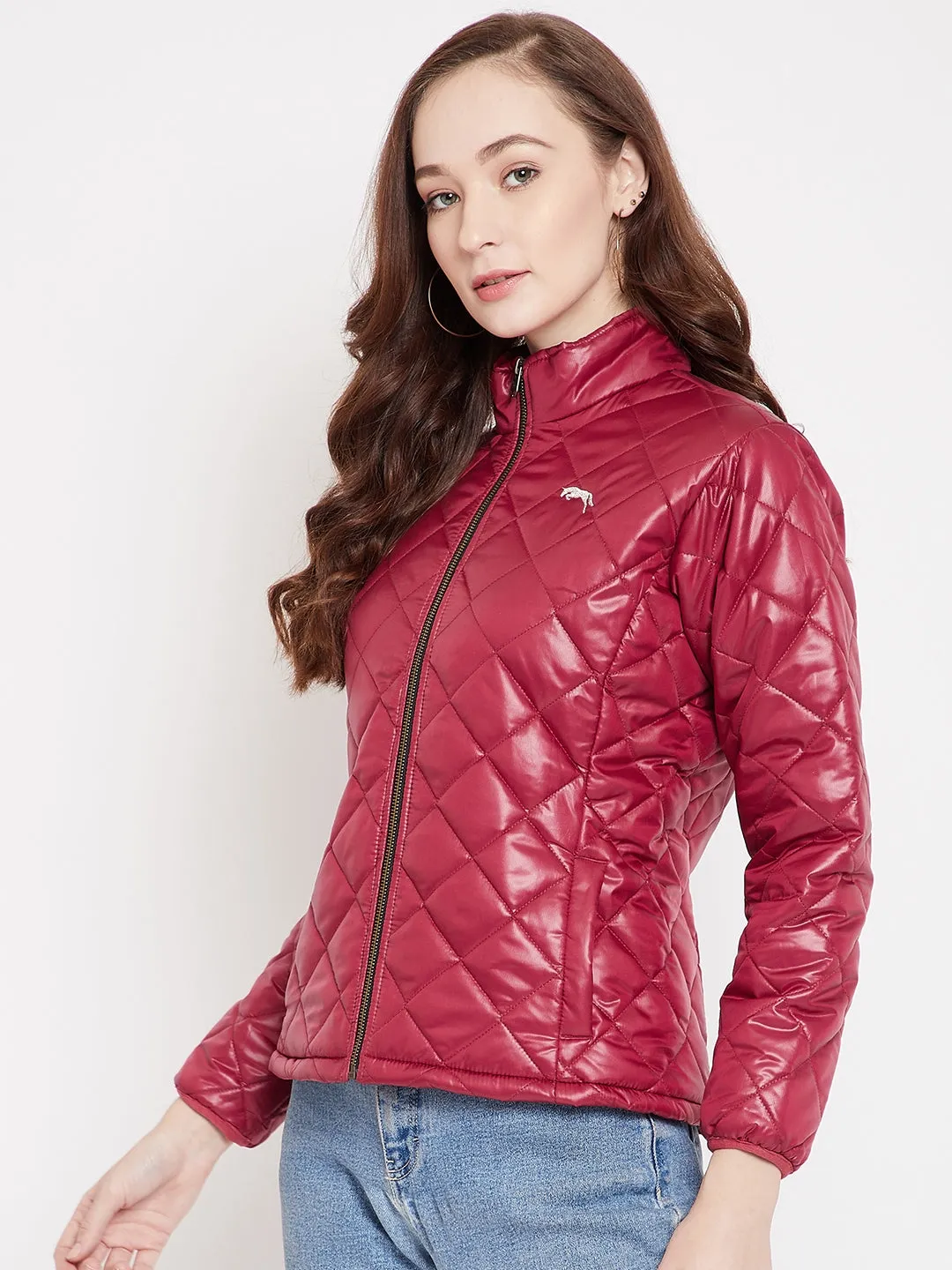 JUMP USA Women Red Quilted Jackets