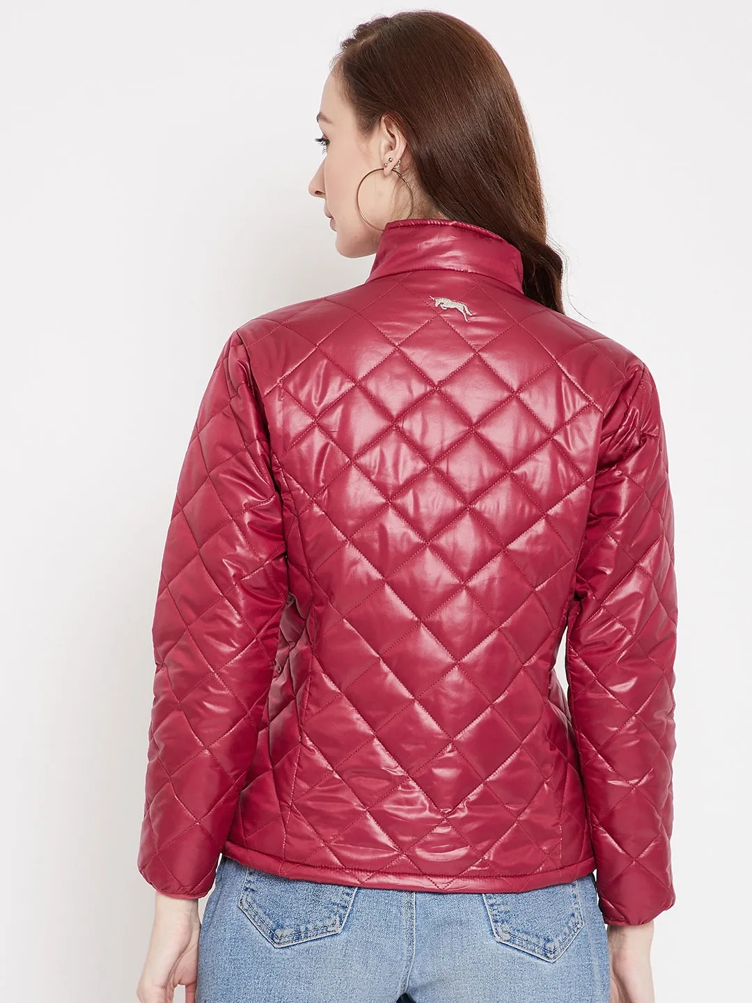 JUMP USA Women Red Quilted Jackets