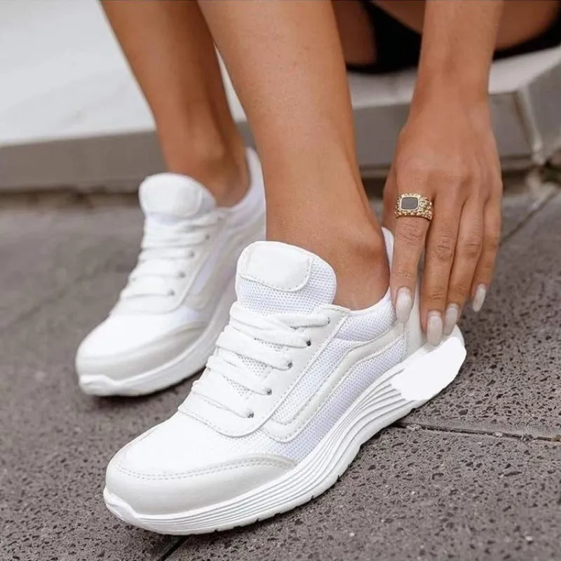 Lace-up Sports Style Low-top Trainers Women