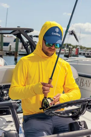 Men's Andros Fishing Hoodie  |  Bold Yellow