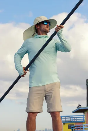 Men's Andros Fishing Hoodie  |  Misty Aqua