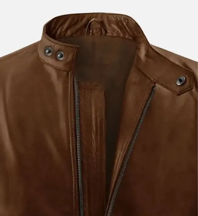 Men's Spanish Brown Leather Jacket