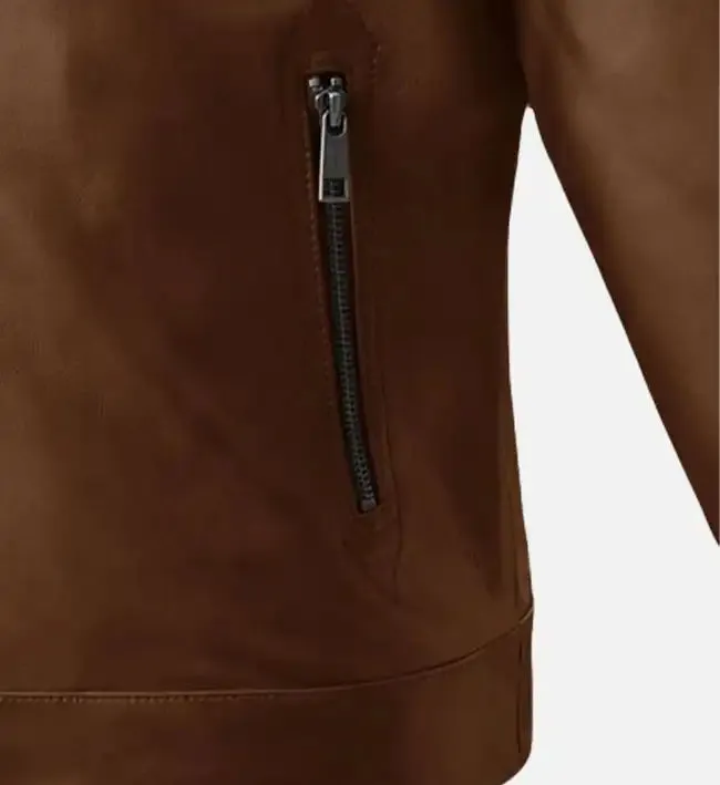 Men's Spanish Brown Leather Jacket