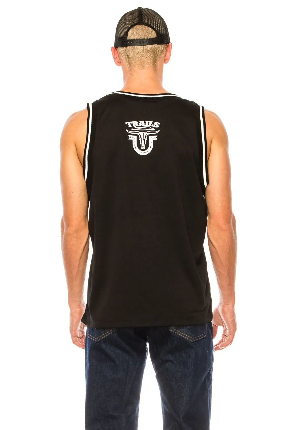 METAL FINGER BLACK BASKETBALL JERSEY