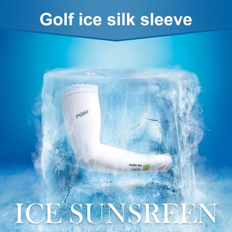 PGM Golf Ice Silk Sunscreen Sleeve for Men and Women (Color:Blue Size:M)