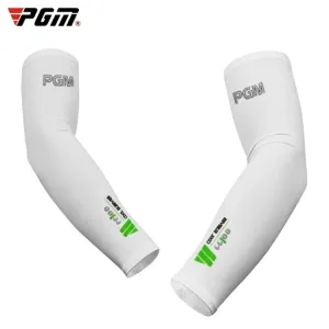 PGM Golf Ice Silk Sunscreen Sleeve for Men and Women (Color:White Size:M)