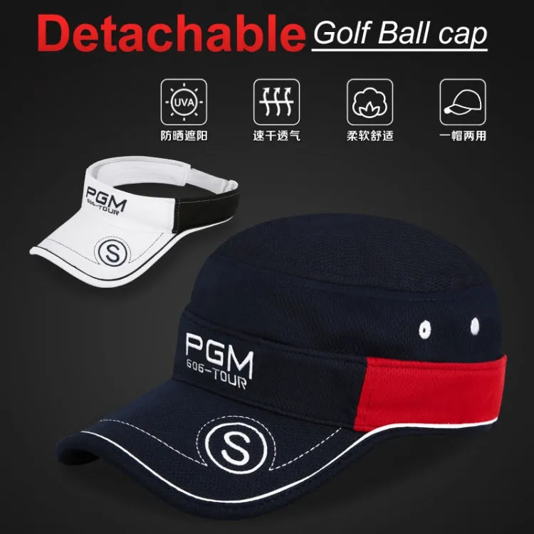 PGM Golf Men and Women Sunscreen Breathable Multi-function Hat(Navy Blue)