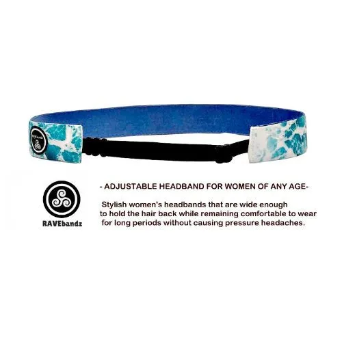 RAVEbandz Adjustable Headbands Slogans - (I Love Burpees)