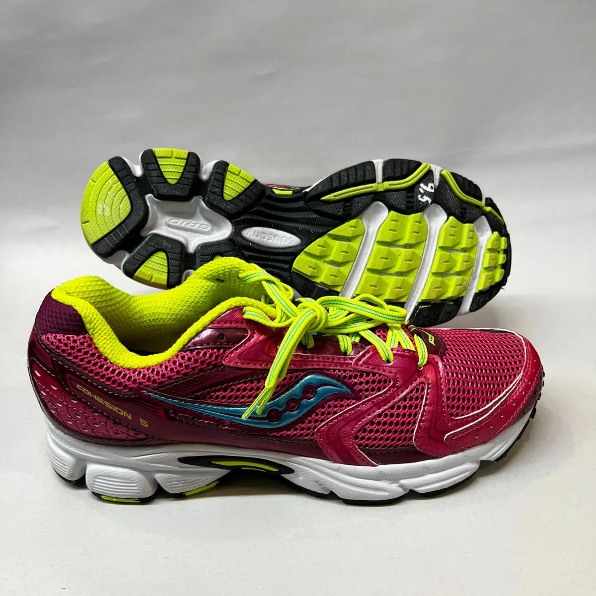 Saucony •Cohesion 5• Running Shoe • Pink/Citron•  - Preowned