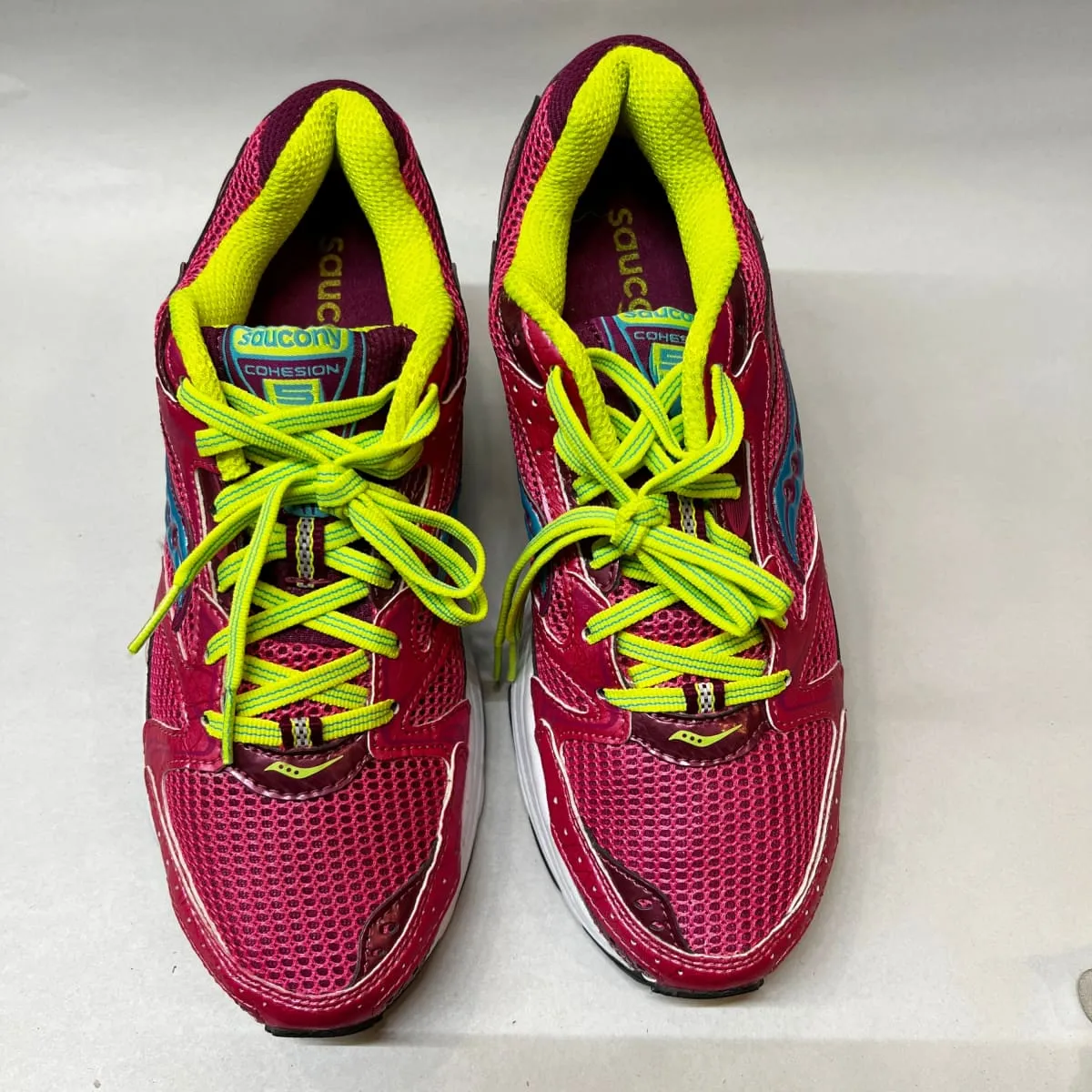 Saucony •Cohesion 5• Running Shoe • Pink/Citron•  - Preowned