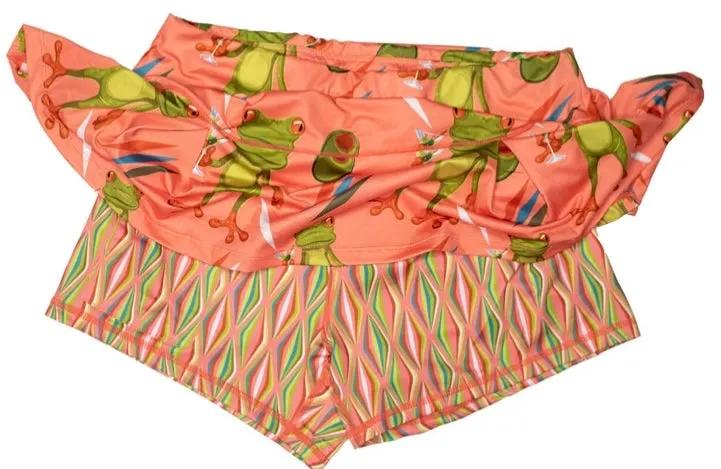 Skort shorts by Trunkers in various prints