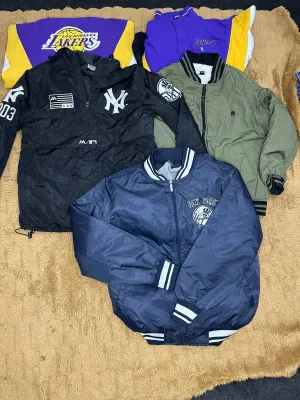 Sports jackets NBA MLB 5 PC