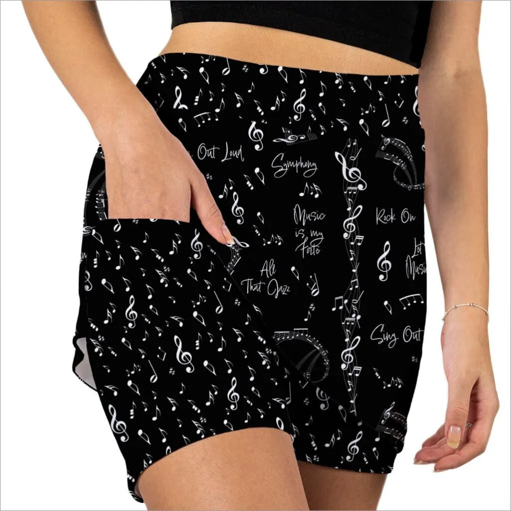 SYMPHONY BLACK SKORT