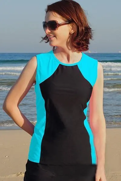 Tidal Tank Sleeveless Swim n' Gym Top-Sale