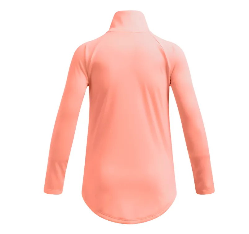 Under Armour Girls Tech Graphic ½ Zip T-Shirt Flare Orange