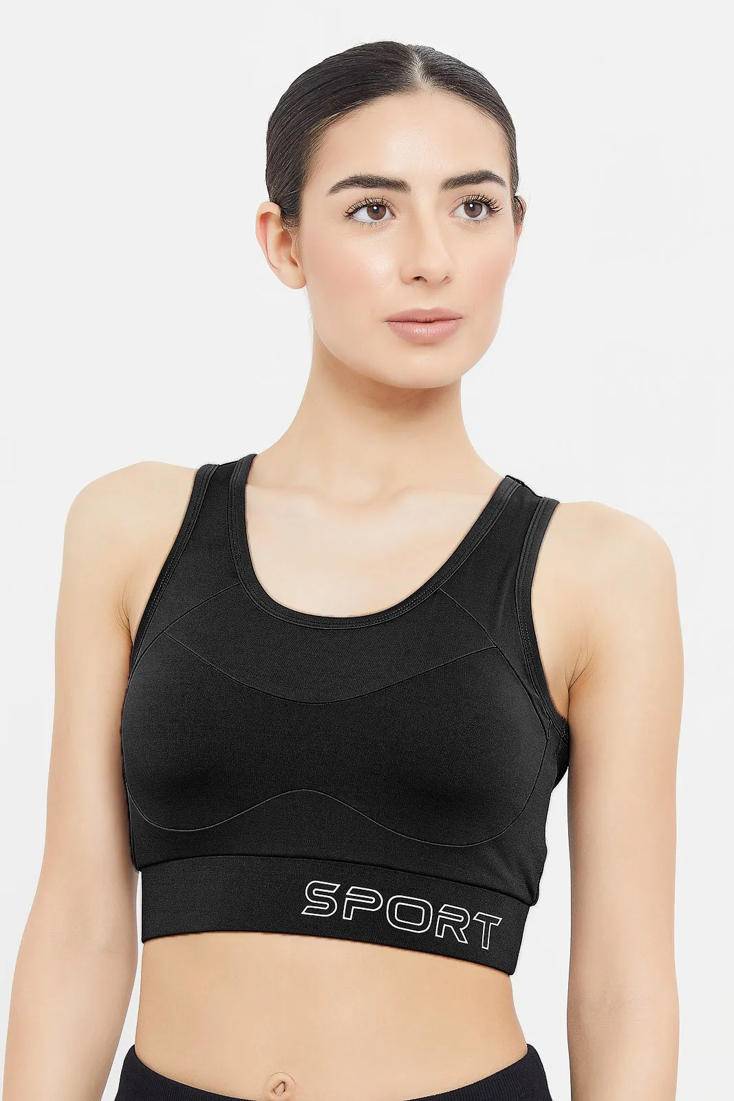 Women Black Sports Bra