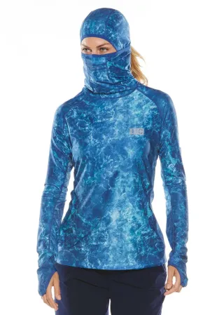 Women's Paros Sailing Hoodie  |  Blue Water Print