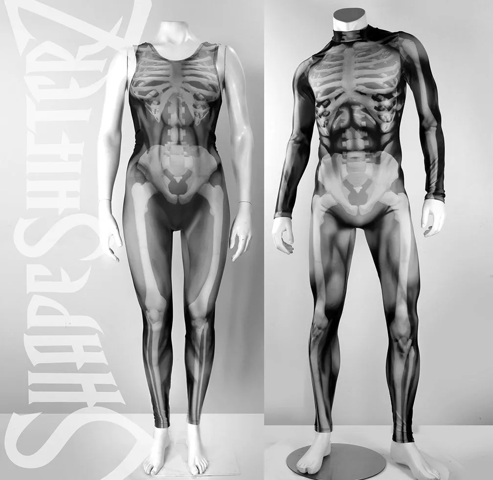 Women's 'Skeleton/X-Ray' Sleeveless Catsuit